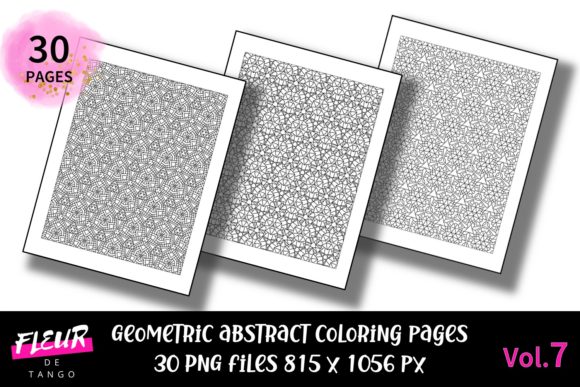 Abstract Patterns Coloring Pages Vol.7: A Comprehensive Guide for Adult Colorists