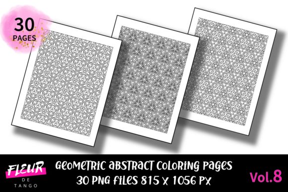Abstract Patterns Coloring Pages Vol.8