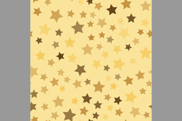 Abstract Star Seamless on Brown Background