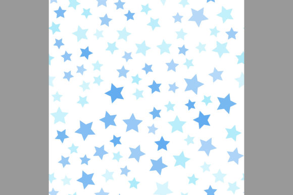 Abstract Star Seamless on White