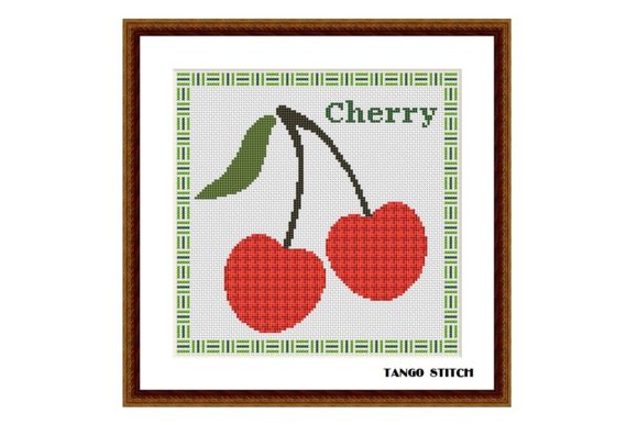 Chanel Ornament Cherry Fruits Needle Art: A Timeless Embroidery Creation