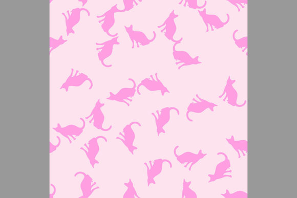 Cute Abstract Cat Pattern, Vector: A Stylish and Versatile Design Element