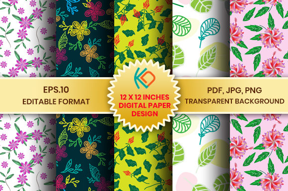 Digital Paper Design: Seamless Patterns