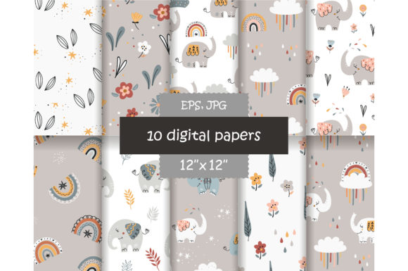 Elephant Seamless Patterns Pack: A Strategic Tool for Creative and Business Success