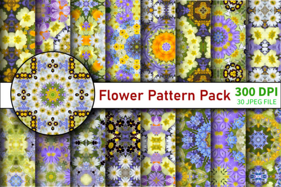 Moroccan Flower Pattern Pack Design for Creative Projects