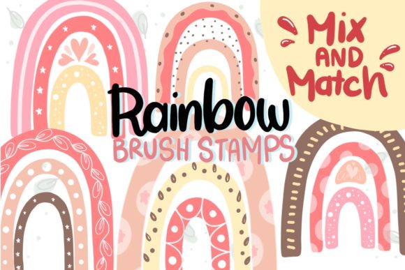Procreate Brush: Rainbow Stamps and Brushes for Creative Design