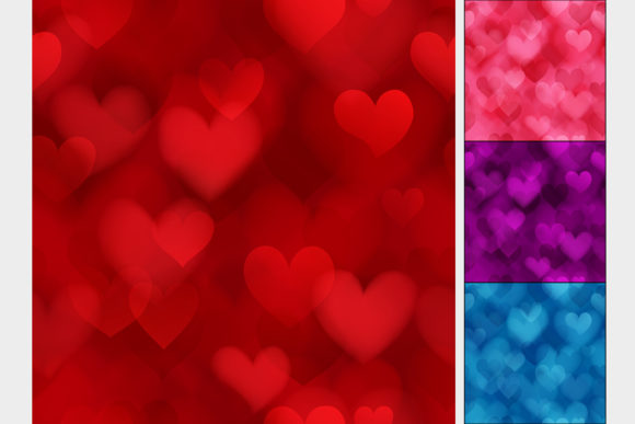 Seamless Heart Patterns for Designers
