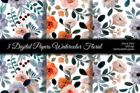 Seamless Pattern Floral Watercolor 108: A Versatile Design Resource for Creative and Professional Use