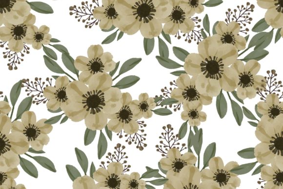 Seamless Pattern of Yellow Floral: A Versatile Design for Creative Projects