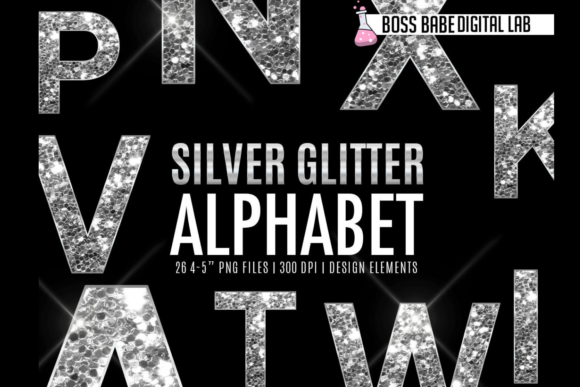 Silver Glitter Alphabet Clipart: A Strategic Tool for Visual Impact and Brand Identity