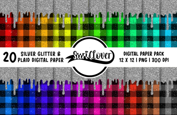 Silver Glitter Plaid: A Versatile Digital Asset for Creative Workflows